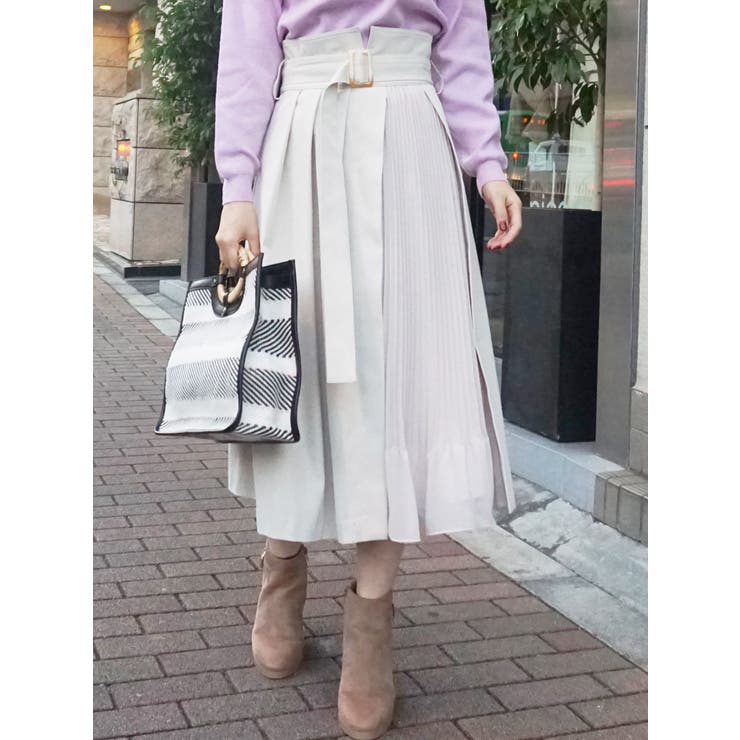 豪華で新しい ベージュ ラップ風プリーツガウチョパンツ Mercuryduo ガウチョパンツ Taylorgourmet Com