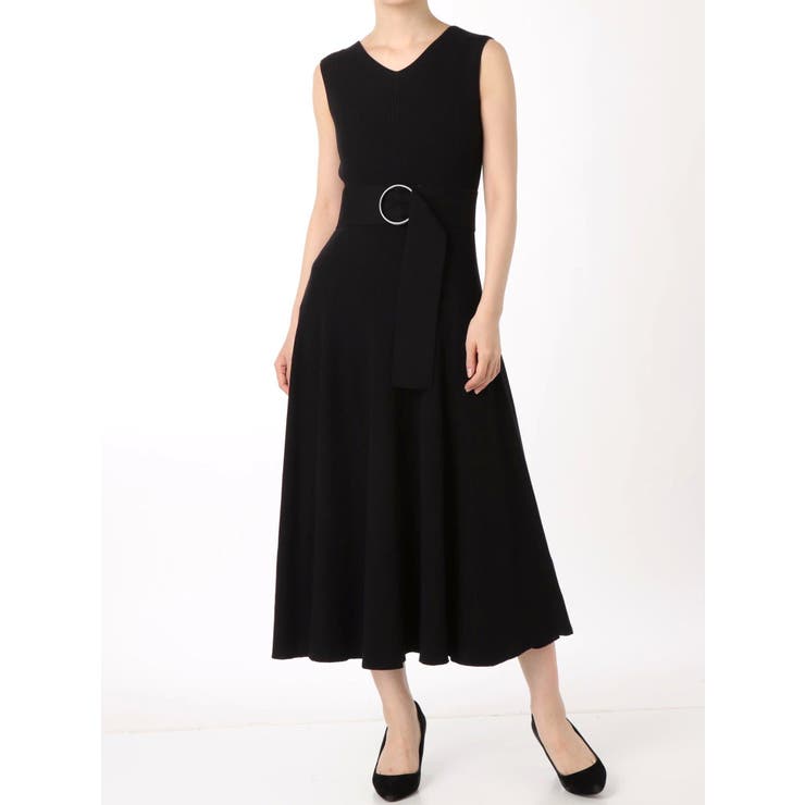 ベルト付リブロングニットワンピース[品番：MKSW0013291]｜MERCURYDUO（マーキュリーデュオ ）のレディースファッション通販｜SHOPLIST（ショップリスト）