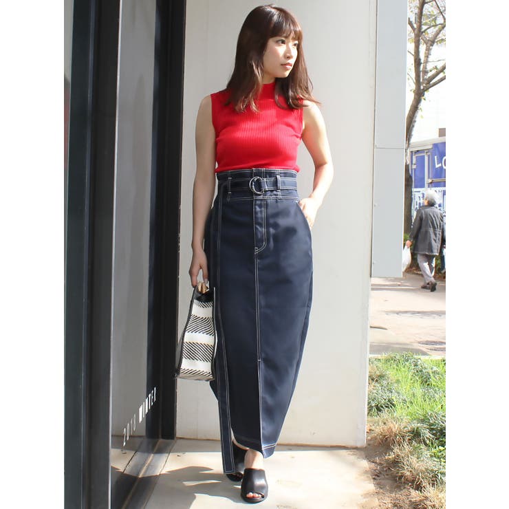 【Dickies】別注 ハイウエストタックタイトスカート/ロング | MERCURYDUO | 詳細画像5 