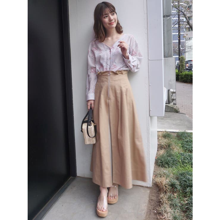 マーキュリーデュオ【新品タグつき】プリーツ切替フレアスカート ひきつら 