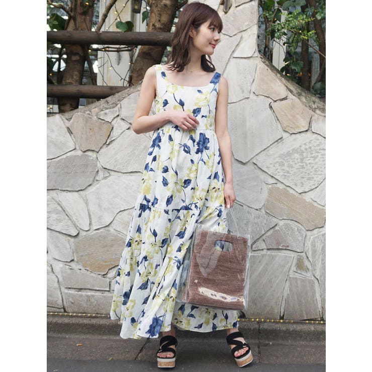 フラワーコットンジャガードマキシワンピース | MERCURYDUO | 詳細画像20 