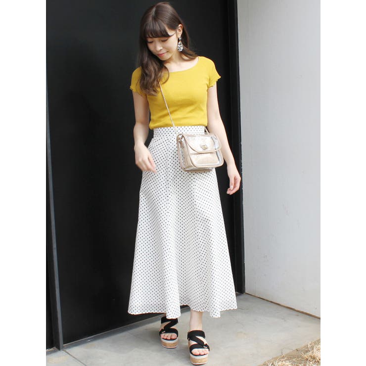 ドット柄切替スカート[品番：MKSW0013379]｜MERCURYDUO（マーキュリー