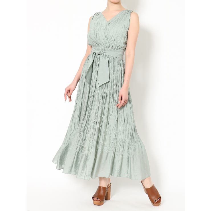 azu♡ 定価¥25,300 ワッシャーコットン2wayワンピース 2WAYワッシャープリーツカシュールワンピース[品番:MKSW0021309