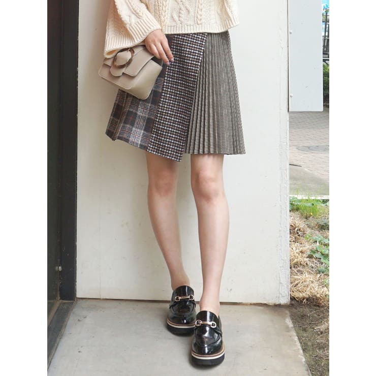 ブロッキングチェックミニスカート 品番 Mksw Mercuryduo マーキュリーデュオ のレディースファッション通販 Shoplist ショップリスト