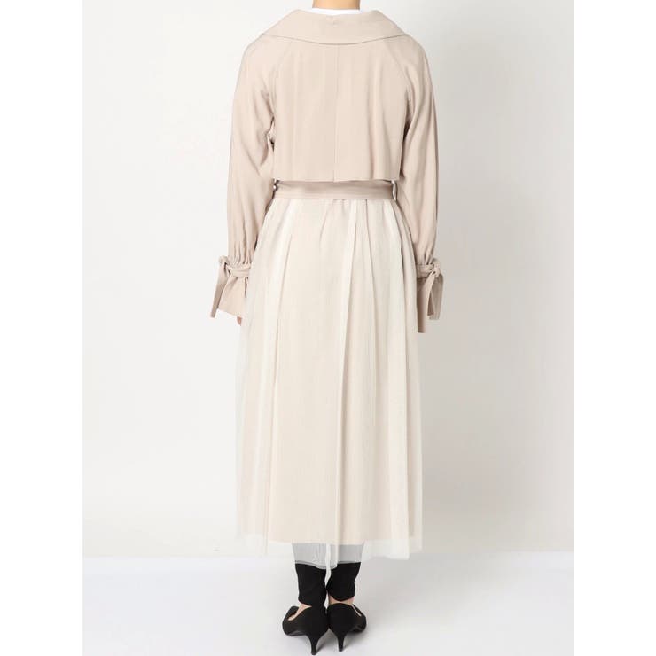 チュールドッキングトレンチコート[品番：MKSW0027430]｜MERCURYDUO