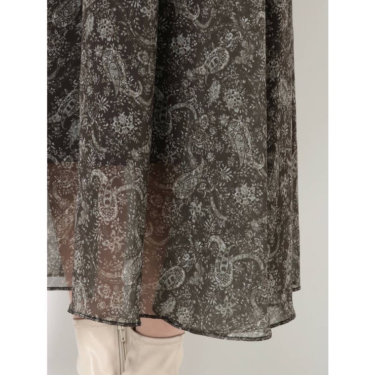 ペイズリー柄リブ切替ロングワンピース 品番 Mksw Mercuryduo マーキュリーデュオ のレディースファッション通販 Shoplist ショップリスト