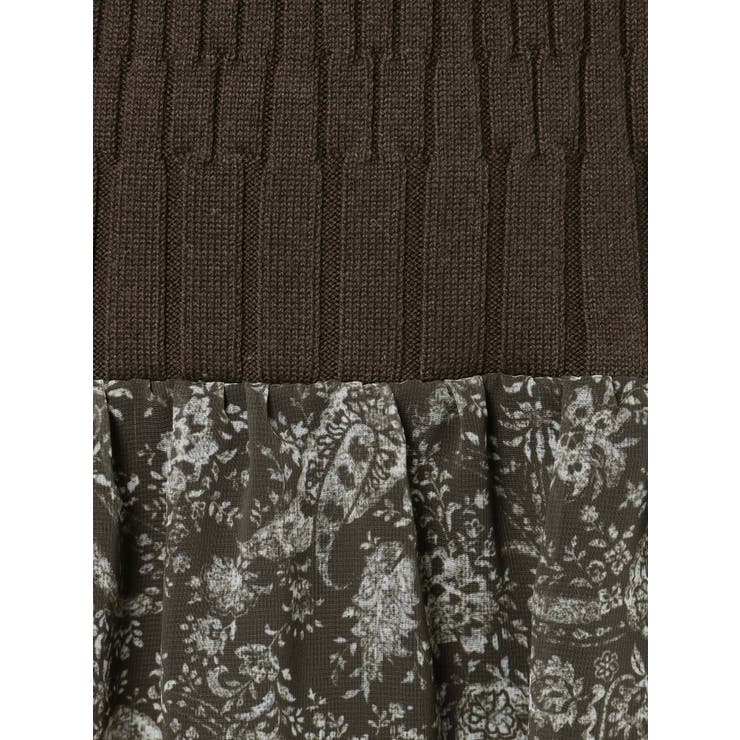 ペイズリー柄リブ切替ロングワンピース 品番 Mksw Mercuryduo マーキュリーデュオ のレディースファッション通販 Shoplist ショップリスト