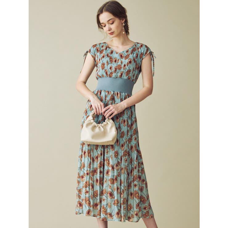 ウエストリブマジョリカプリーツマキシワンピース 品番 Mksw Mercuryduo マーキュリーデュオ のレディースファッション通販 Shoplist ショップリスト