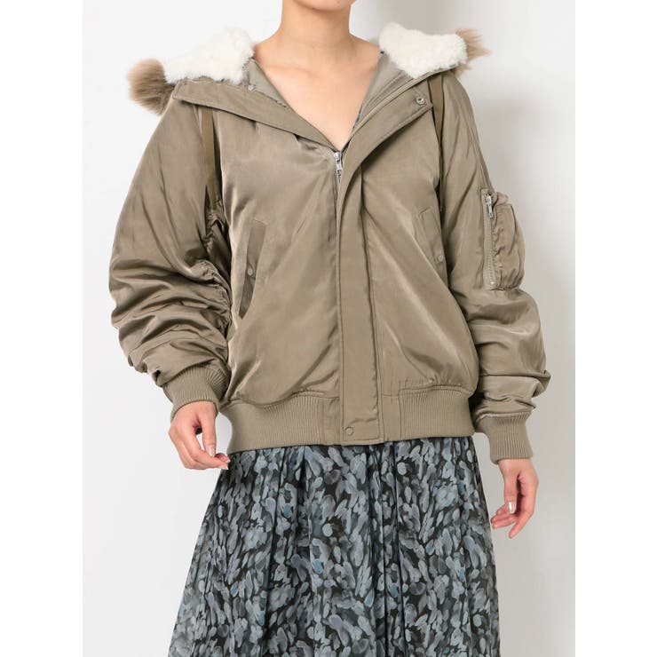 フェイクファー付ショートブルゾン 品番 Mksw Mercuryduo マーキュリーデュオ のレディース ファッション通販 Shoplist ショップリスト