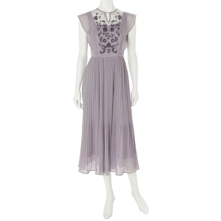 【M☺︎】マーキュリーデュオ　黒 花柄刺繍 シースルー 半袖ロングドレス M☺︎様 専用】マーキュリーデュオ 黒 花柄刺繍 シースルー 半袖