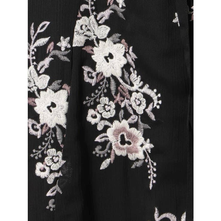 楊柳刺繍ロングワンピース[品番：MKSW0032871]｜MERCURYDUO
