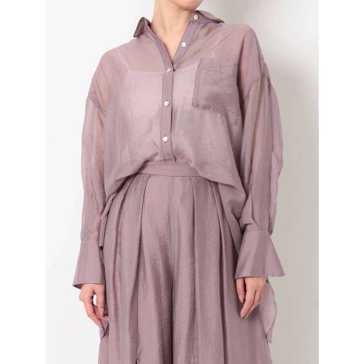 新品マーキュリーデュオ★シースルー　シアーシャツ シアーロングシャツ[品番：MKSW0034545]｜MERCURYDUO