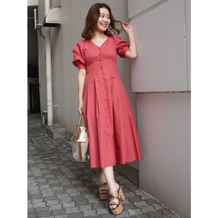 抜き衿ボリュームスリーブシャツワンピース 品番 Mksw Mercuryduo マーキュリーデュオ のレディースファッション通販 Shoplist ショップリスト