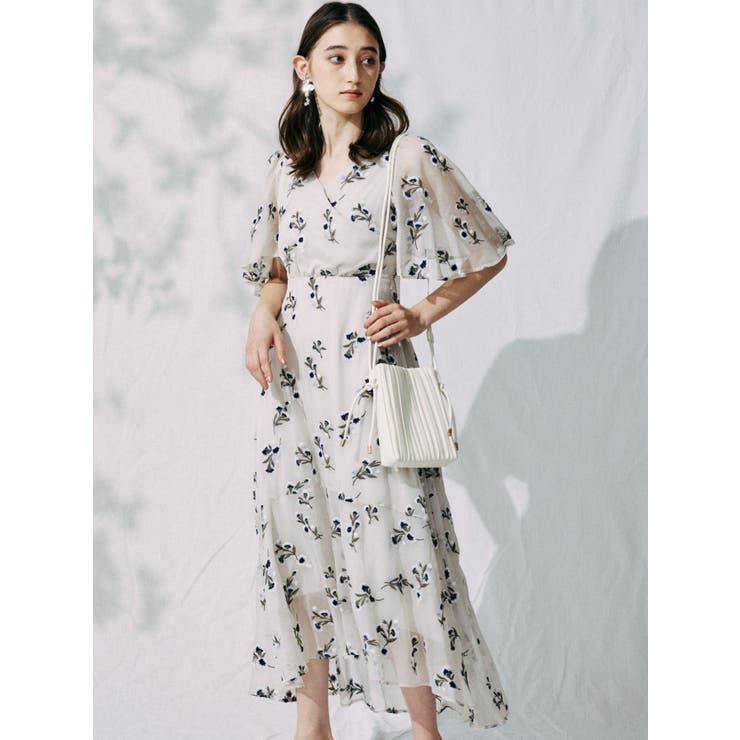 楊柳刺繍バックシャンロングワンピース 品番 Mksw Mercuryduo マーキュリーデュオ のレディースファッション通販 Shoplist ショップリスト