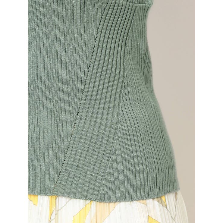 ビスチェ風コンパクトランダムリブニット | MERCURYDUO | 詳細画像17 