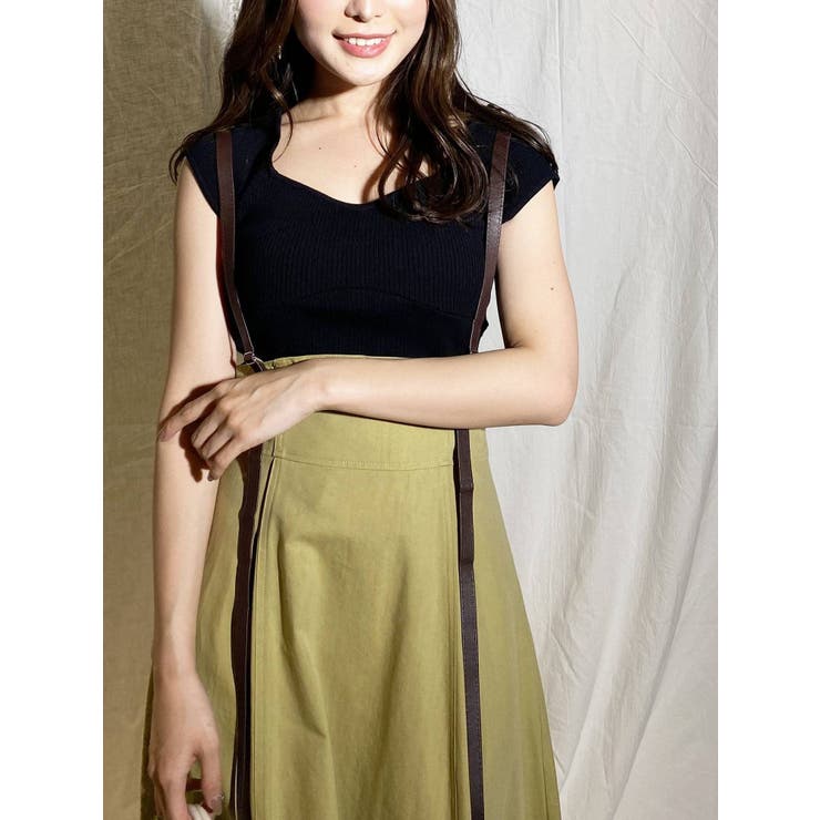 ビスチェ風コンパクトランダムリブニット | MERCURYDUO | 詳細画像26 