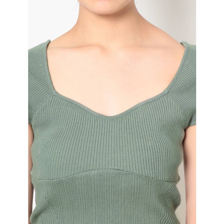 ビスチェ風コンパクトランダムリブニット | MERCURYDUO | 詳細画像34 