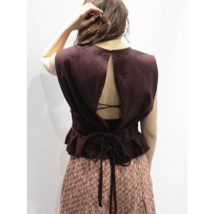 パット付バックシャンカットソー[品番：MKSW0037765]｜MERCURYDUO（マーキュリーデュオ ）のレディースファッション通販｜SHOPLIST（ショップリスト）