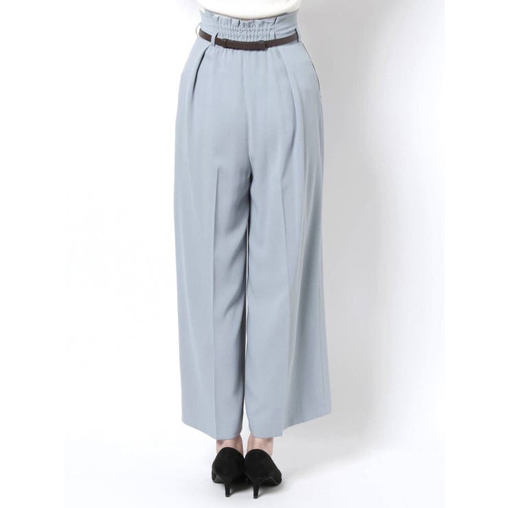MERCURYDUOベルト付ワイドパンツ♡ MERCURYDUO パンツ ダブルウエストベルトパンツ レディース