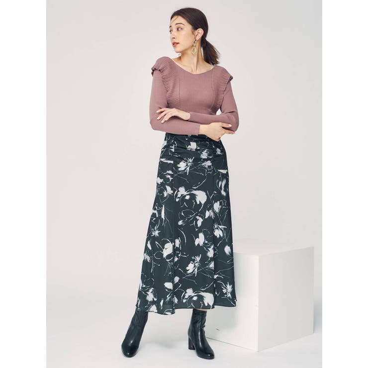 ART PRINTロングスカート[品番：MKSW0039971]｜MERCURYDUO