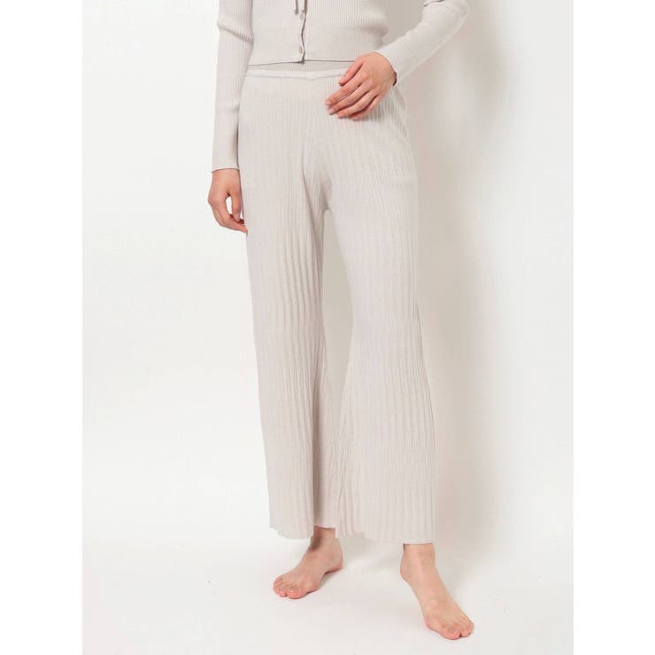 【GENTLE】ウォッシャブルリブニットパンツ | MERCURYDUO | 詳細画像1 