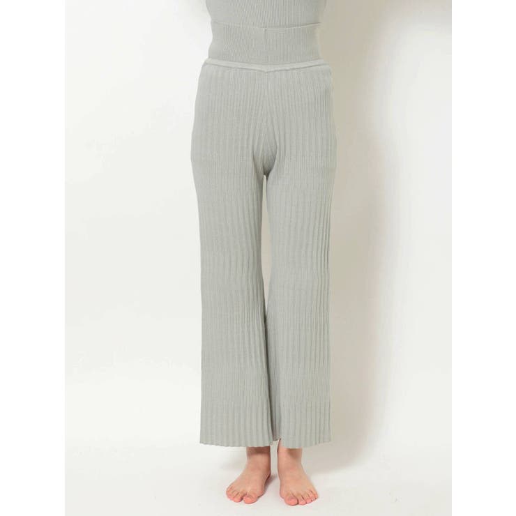 【GENTLE】ウォッシャブルリブニットパンツ | MERCURYDUO | 詳細画像2 