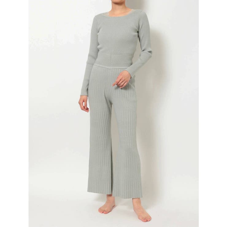 【GENTLE】ウォッシャブルリブニットパンツ | MERCURYDUO | 詳細画像8 