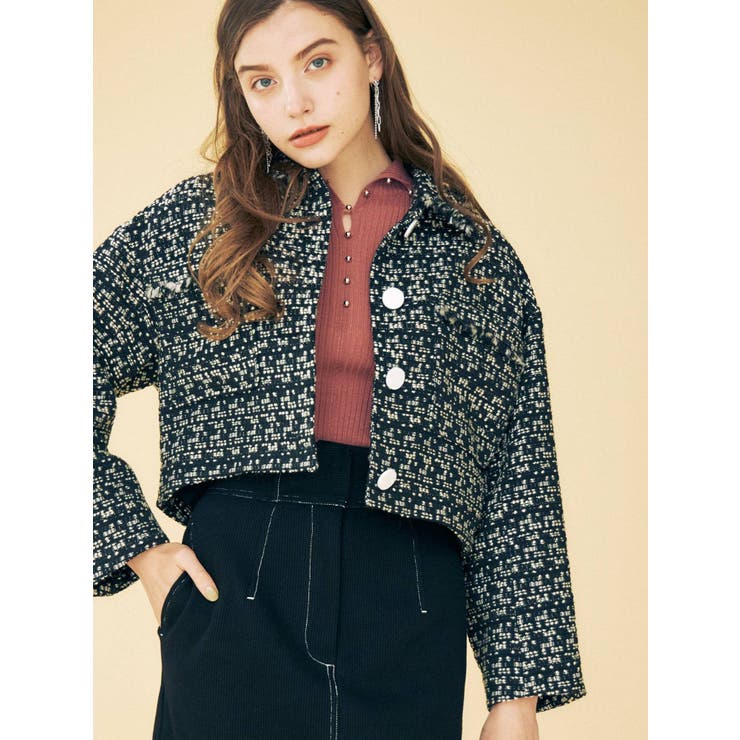 ツィードショートジャケット[品番：MKSW0042224]｜MERCURYDUO  