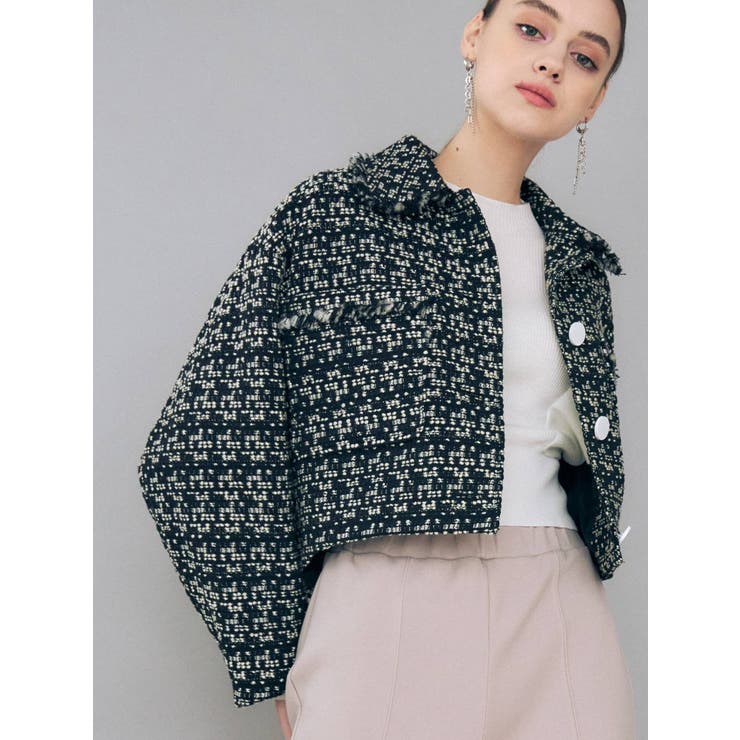 ツィードショートジャケット[品番：MKSW0042224]｜MERCURYDUO  