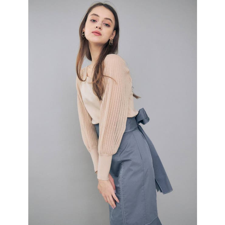 ステッチデザインタフタマーメイドスカート | MERCURYDUO | 詳細画像11 