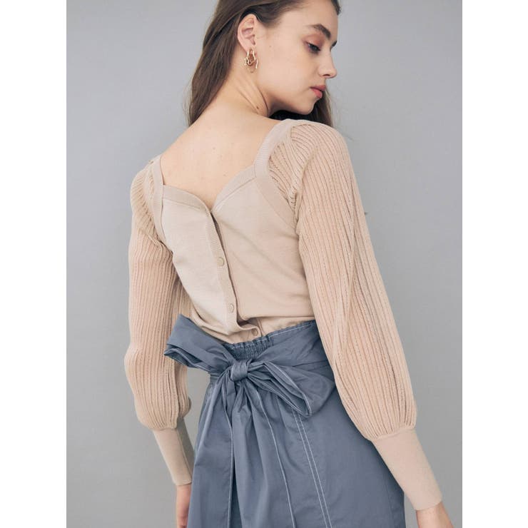 ステッチデザインタフタマーメイドスカート | MERCURYDUO | 詳細画像12 