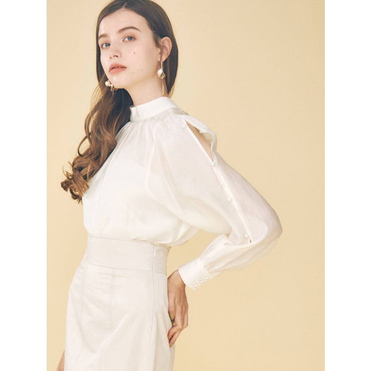 ステッチデザインタフタマーメイドスカート | MERCURYDUO | 詳細画像5 