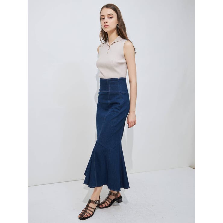 3WAYボタンノースリデザインニット[品番：MKSW0044726