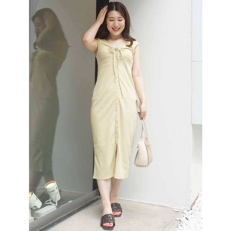 2WAYギャザーオープンカットワンピース | MERCURYDUO | 詳細画像3