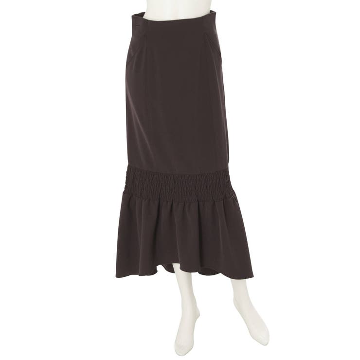 シャーリングデザインイレヘムマーメイドスカート | MERCURYDUO | 詳細画像9 