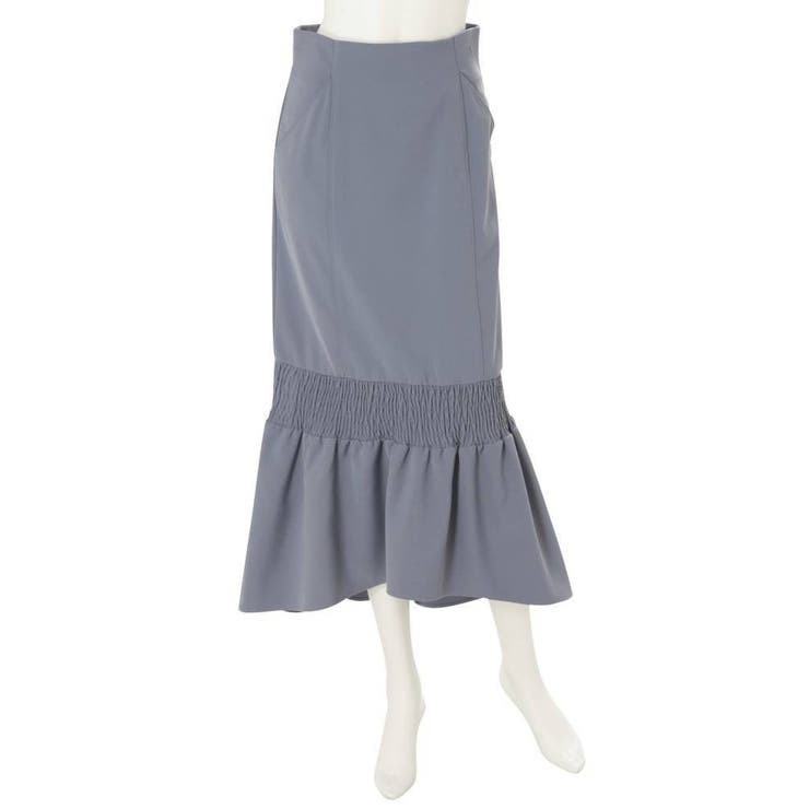 ブルー | シャーリングデザインイレヘムマーメイドスカート | MERCURYDUO