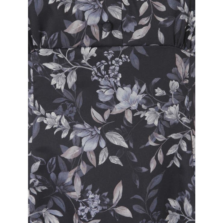 ラッフルオープンスリーブフラワーワンピース[品番:MKSW0047292 ラッフルオープンスリーブフラワーワンピース[品番:MKSW0047292