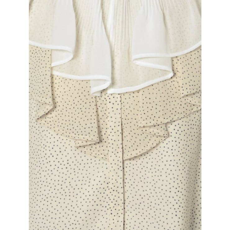 付け襟ヘリンボーンプリントブラウス | MERCURYDUO | 詳細画像13 