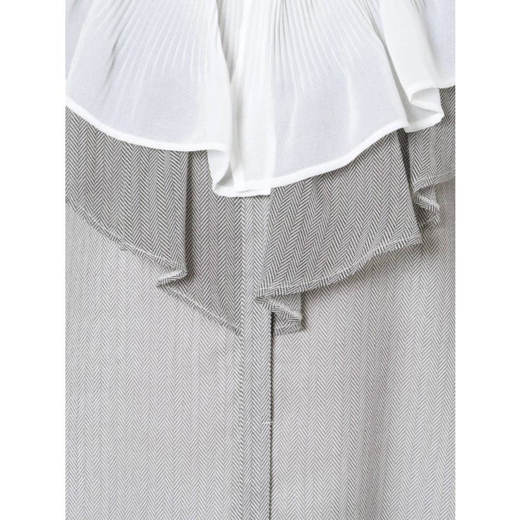 付け襟ヘリンボーンプリントブラウス | MERCURYDUO | 詳細画像20 