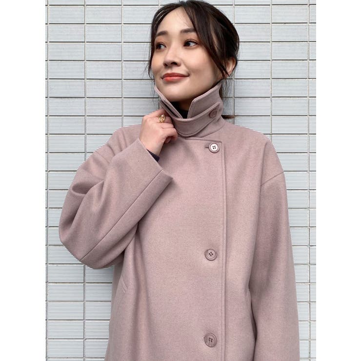 スタンドカラーロングコート[品番：MKSW0045710]｜MERCURYDUO