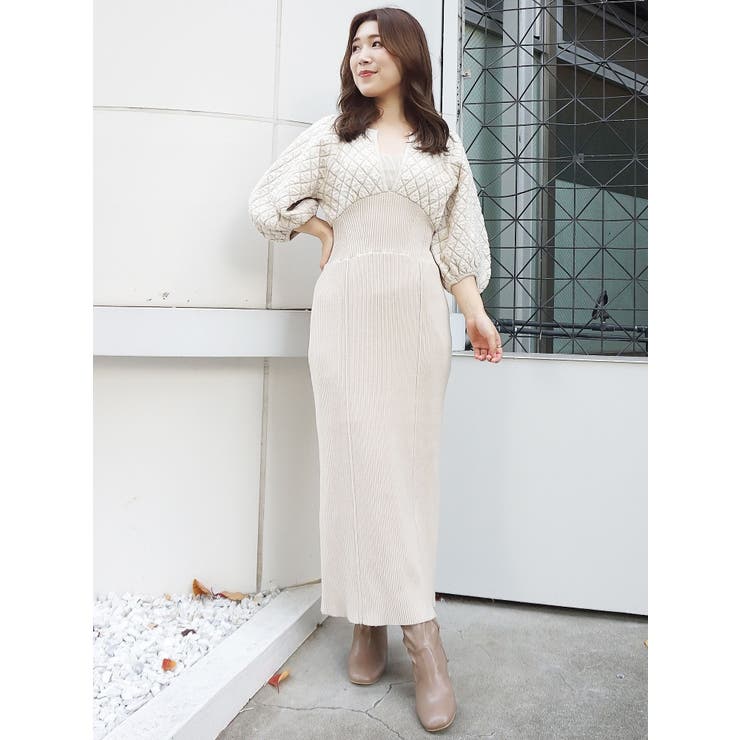 キルティングニットワンピース | MERCURYDUO | 詳細画像30 