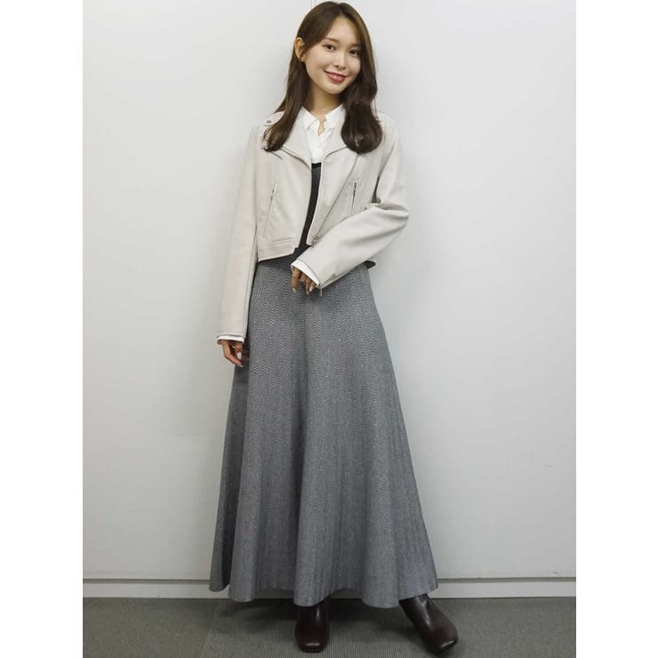 シャツドッキングプリーツワンピース CELFORD（セルフォード）の「ドッキングプリーツワンピース