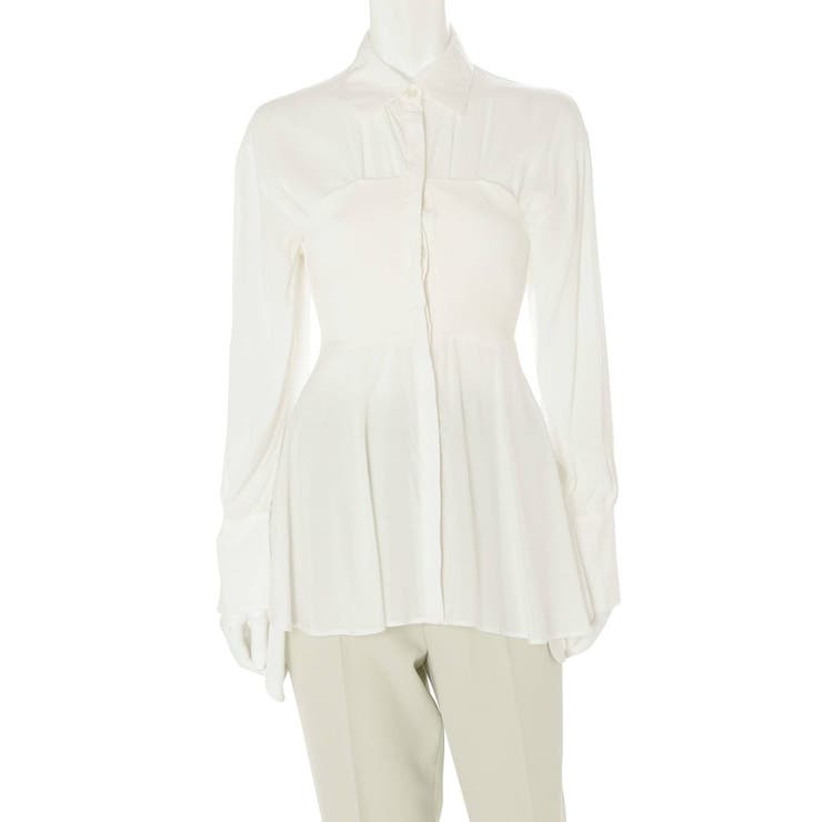 【To/】ニットビスチェドッキングシャツ | MERCURYDUO | 詳細画像11 