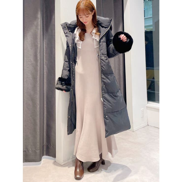 ラッフルドッキングマーメイドニットワンピース[品番