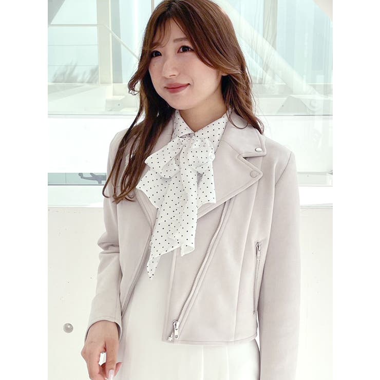 フェイクスエードコンパクトライダースジャケット[品番：MKSW0048669