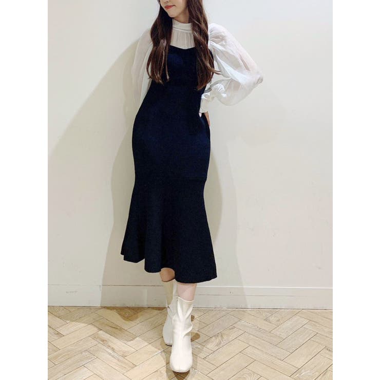 Myu ドッキングリボンビスチェトップス ティアード チュニック 新品
