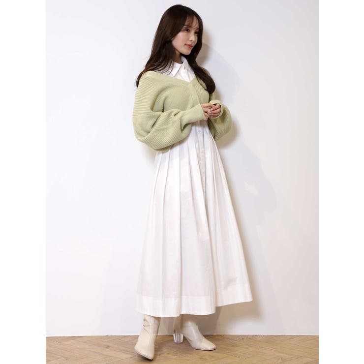 ボレロニットセットシャツワンピース | MERCURYDUO | 詳細画像19 