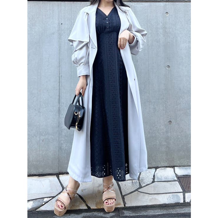 マーキュリーデュオ 河西美希コラボ ワンピース 七分丈 ロング マーキュリーデュオ 河西美希コラボ ワンピース 七分丈 ロング