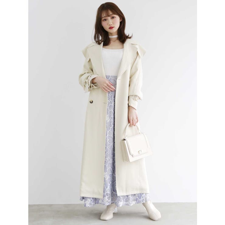 ラメ入りニットプリーツフレアスカート