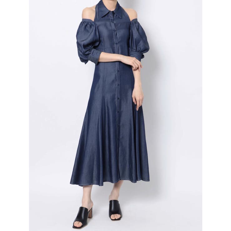 セルフ・ポートレイト レディース ワンピース トップス Dress Blue